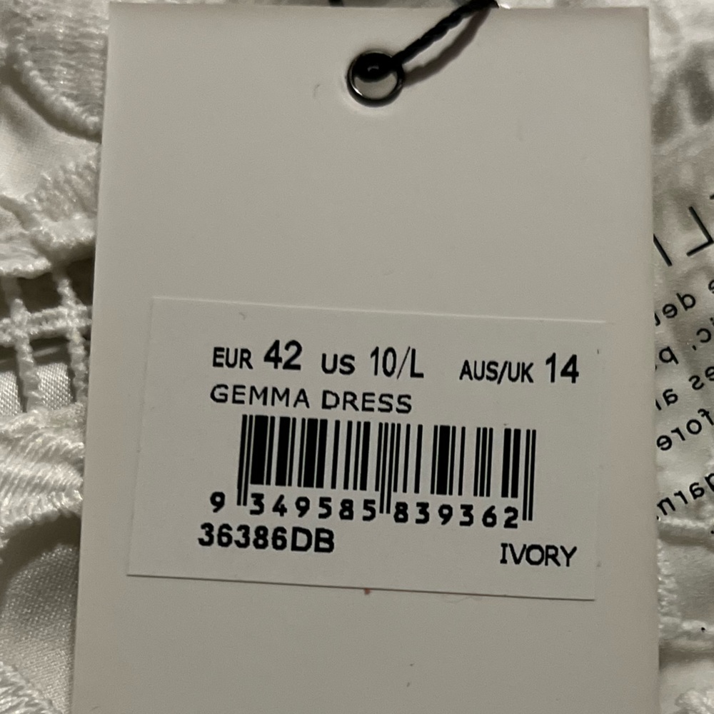 Bardot Gemma Midi Dress in White size 10 - NWT - Picture 7 of 7